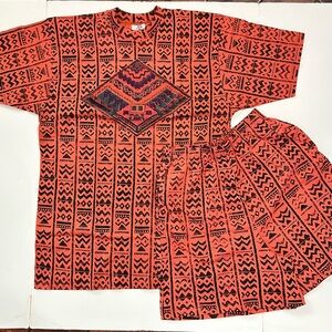 NEW 90’s VINTAGE GEOMETRIC T-SHIRT / SHORT SET